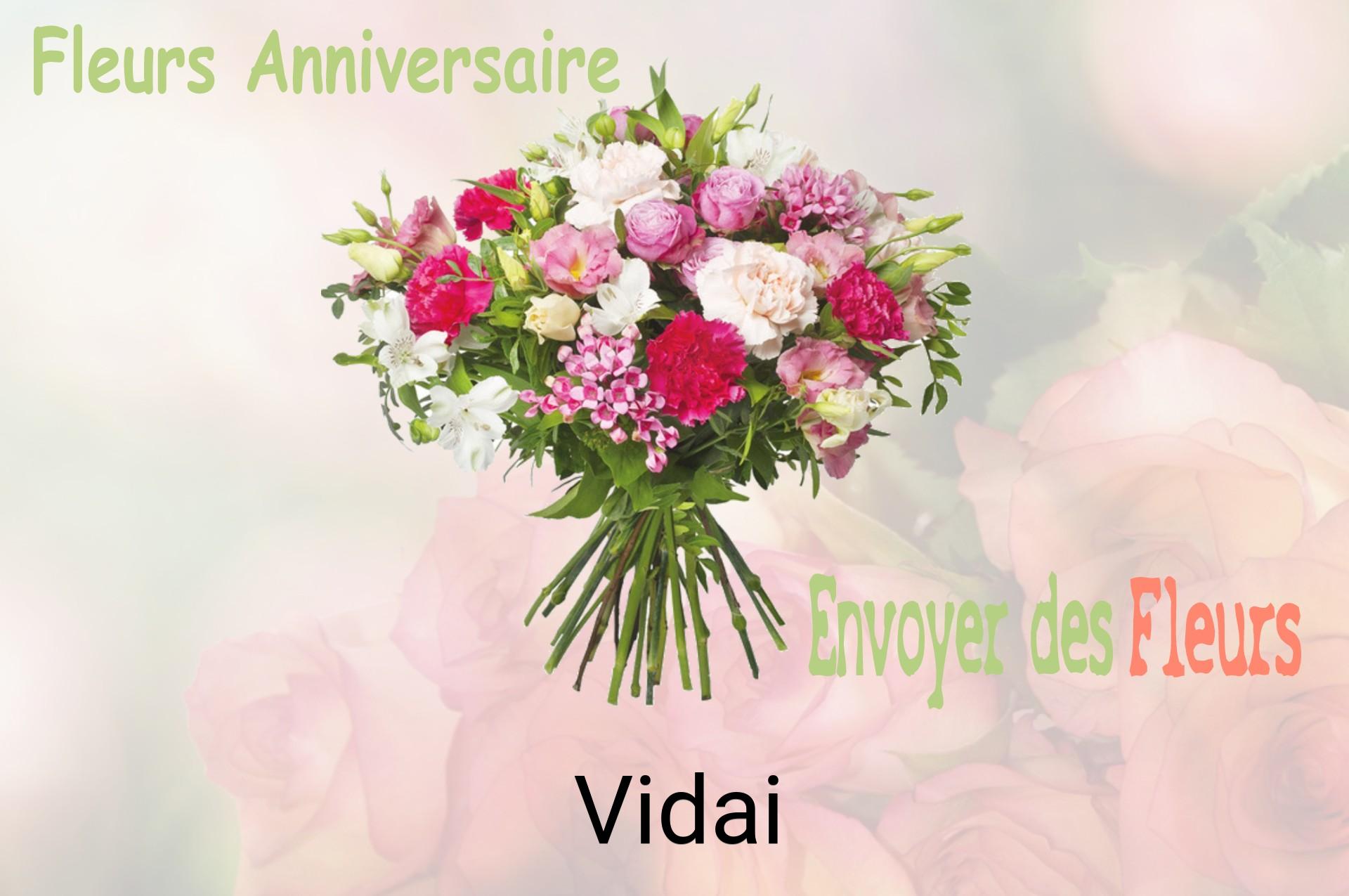 Bouquet de fleurs d’anniversaire livré à Vidai